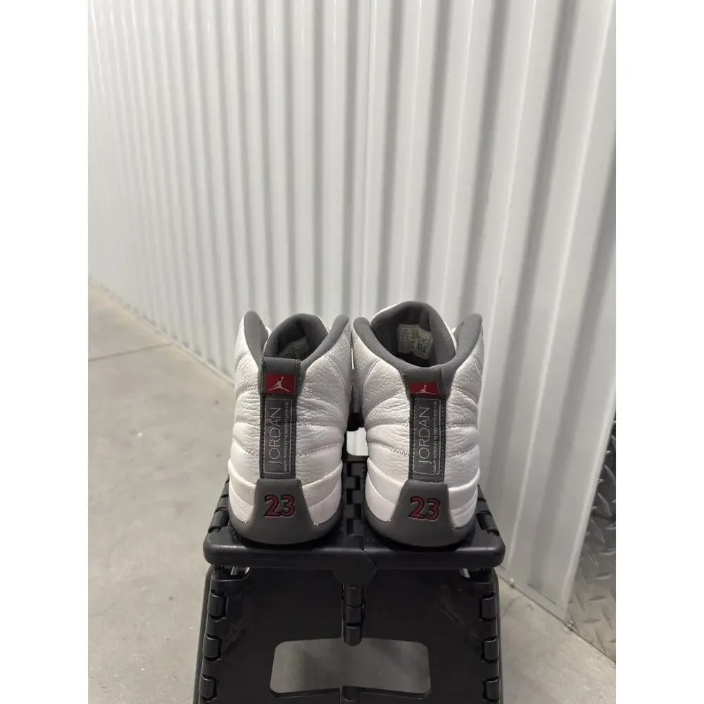 Nike Air Jordan 12 White Grey Dark 2019 Size 10.5 Men's - 130690-160